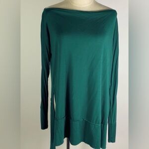 We The Free Cowl Boat Neck Long Sleeve Tunic Top
